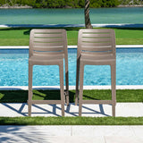 Rainbow Outdoor Leva Set of 2 Counter Stools - Cappucino