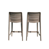 Rainbow Outdoor Leva Set of 2 Counter Stools - Cappucino