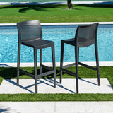 Rainbow Outdoor Lisa Set of 2 Barstools - Anthracite