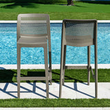 Rainbow Outdoor Lisa Set of 2 Barstools - Cappucino