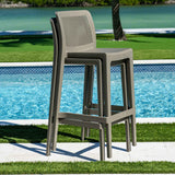 Rainbow Outdoor Lisa Set of 2 Barstools - Cappucino