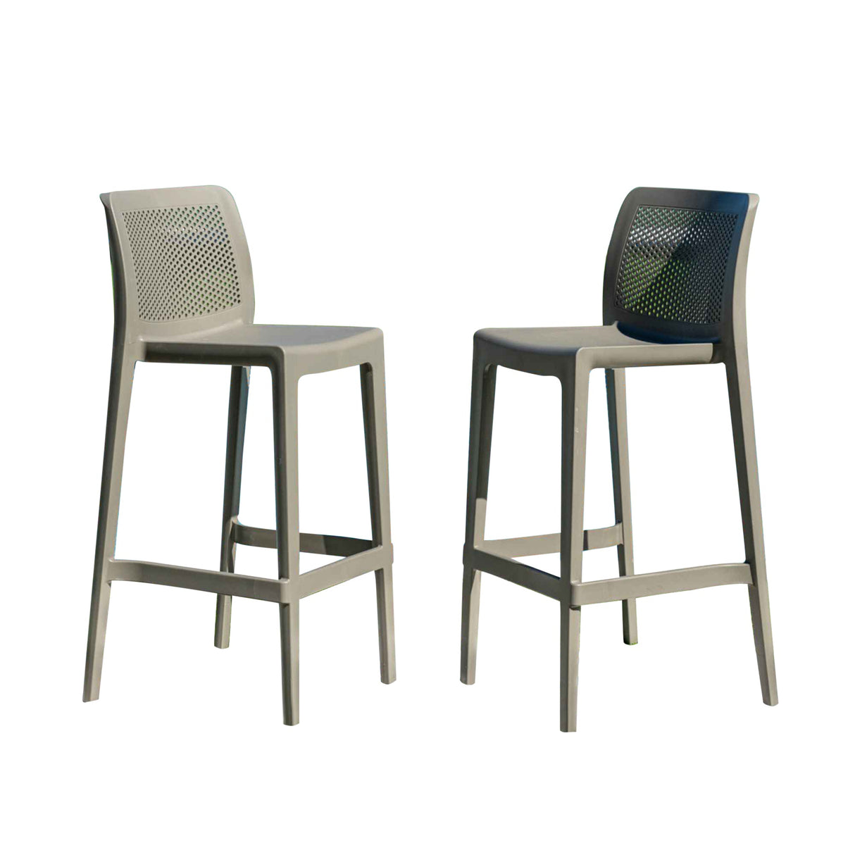 Rainbow Outdoor Lisa Set of 2 Barstools - Cappucino