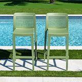 Rainbow Outdoor Lisa Set of 2 Barstools - Green