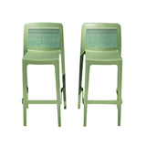 Rainbow Outdoor Lisa Set of 2 Barstools - Green
