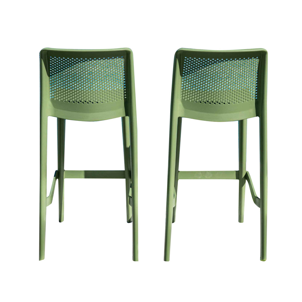 Rainbow Outdoor Lisa Set of 2 Barstools - Green