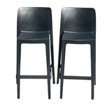 Rainbow Outdoor Luna Set of 2 Barstools - Anthracite