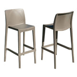Rainbow Outdoor Luna Set of 2 Barstools - Cappuccino