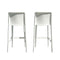 Rainbow Outdoor Luna Set of 2 Barstools - White