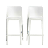 Rainbow Outdoor Luna Set of 2 Barstools - White