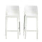 Rainbow Outdoor Luna Set of 2 Barstools - White