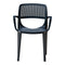 Rainbow Outdoor Mila Set of 2 Stackable Armchair-Anthracite