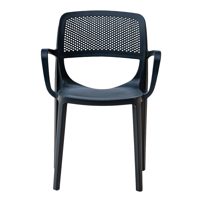 Rainbow Outdoor Mila Set of 2 Stackable Armchair-Anthracite