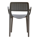 Rainbow Outdoor Mila Set of 2 Stackable Armchair-Cappuccino