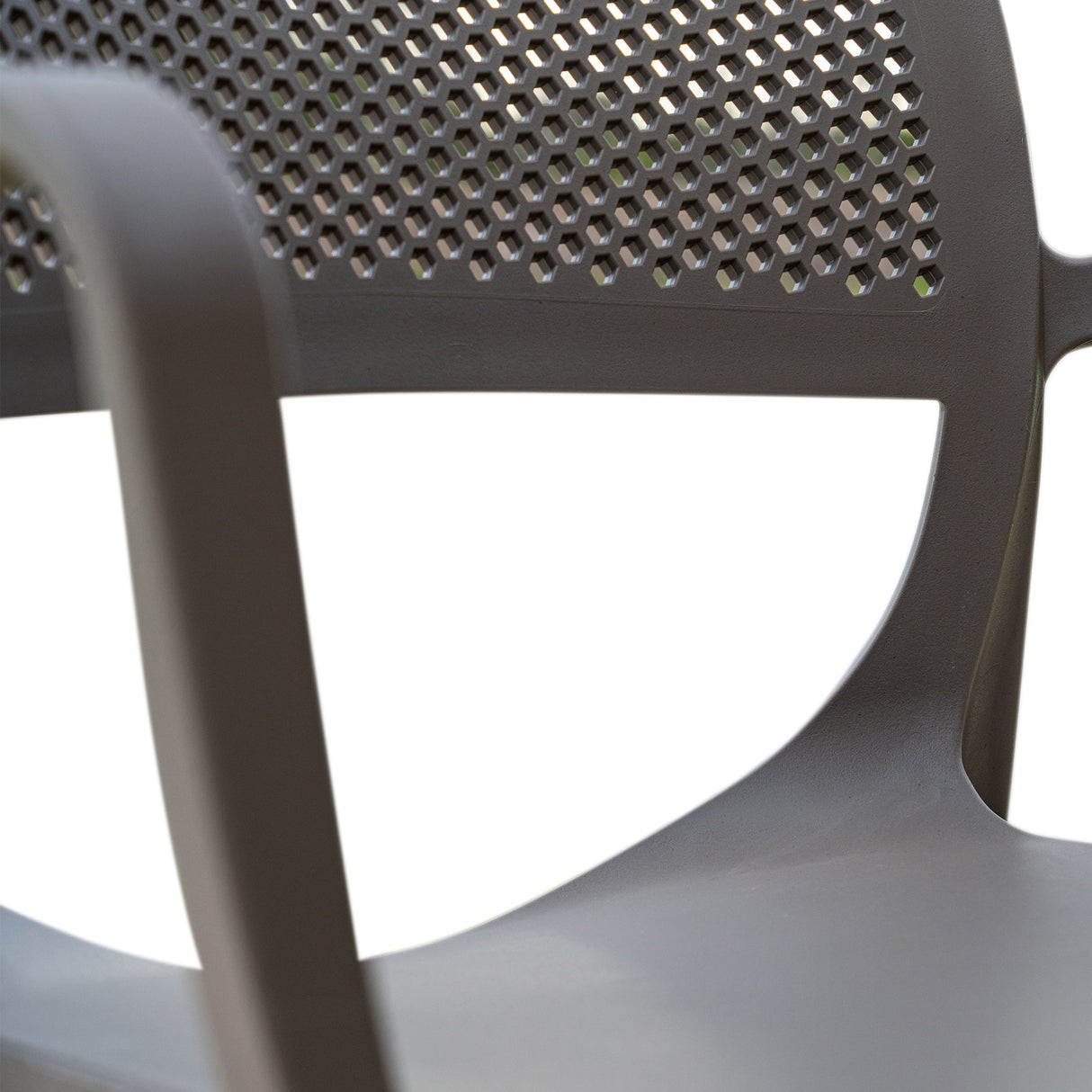 Rainbow Outdoor Mila Set of 2 Stackable Armchair-Cappuccino