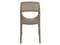 Rainbow Outdoor Mila Set of 2 Stackable Side Chair-Cappuccino