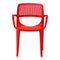 Rainbow Outdoor Mila Set of 2 Stackable Armchair-Red