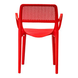Rainbow Outdoor Mila Set of 2 Stackable Armchair-Red