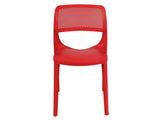 Rainbow Outdoor Mila Set of 2 Stackable Side Chair-Red