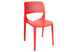 Rainbow Outdoor Mila Set of 2 Stackable Side Chair-Red