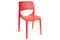 Rainbow Outdoor Mila Set of 2 Stackable Side Chair-Red