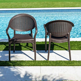 Rainbow Outdoor Mona 7-Piece Dining Set-Brown