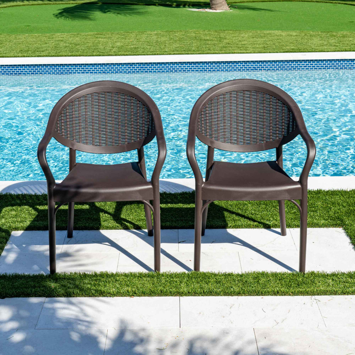 Rainbow Outdoor Mona 7-Piece Dining Set-Brown