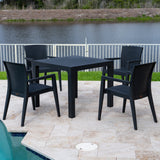 Rainbow Outdoor Montana 5-Piece Dining Set-Anthracite