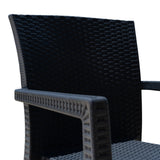 Rainbow Outdoor Montana Set of 2 Stackable Armchair-Anthracite