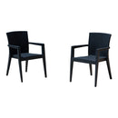 Rainbow Outdoor Montana Set of 2 Stackable Armchair-Anthracite
