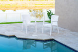 Rainbow Outdoor Montana Set of 2 Stackable Armchair-White