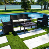 Rainbow Outdoor Nova 4-Piece Sofa Set with Cushions-Brown