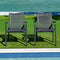 Rainbow Outdoor Paris Set of 2 Sling Armchairs - Anthracite