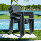 Rainbow Outdoor Paris Set of 2 Sling Armchairs - Anthracite