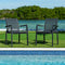 Rainbow Outdoor Paris Set of 2 Sling Armchairs - Anthracite