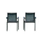 Rainbow Outdoor Paris Set of 2 Sling Armchairs - Anthracite