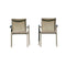 Rainbow Outdoor Paris Set of 2 Sling Armchairs - Cappucino