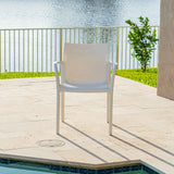 Rainbow Outdoor Pedro Set of 2 Stackable Armchair-White