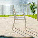 Rainbow Outdoor Pedro Set of 2 Stackable Armchair-White