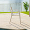 Rainbow Outdoor Pedro Set of 2 Stackable Armchair-White