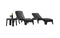 Rainbow Outdoor Roma 3-Piece Chaise Lounger Set-Anthracite