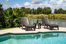 Rainbow Outdoor Roma 3-Piece Chaise Lounger Set-Brown