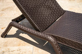 Rainbow Outdoor Roma Set of 2 Chaise Lounger-Brown