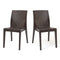 Rainbow Outdoor Siena Set of 2 Stackable Side chair-Brown