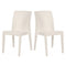 Rainbow Outdoor Siena Set of 2 Stackable Side chair-White