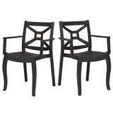 Rainbow Outdoor Zeus Set of 2 Stackable Armchair-Anthracite