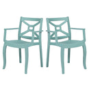 Rainbow Outdoor Zeus Set of 2 Stackable Armchair-Teal
