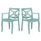 Rainbow Outdoor Zeus Set of 2 Stackable Armchair-Teal