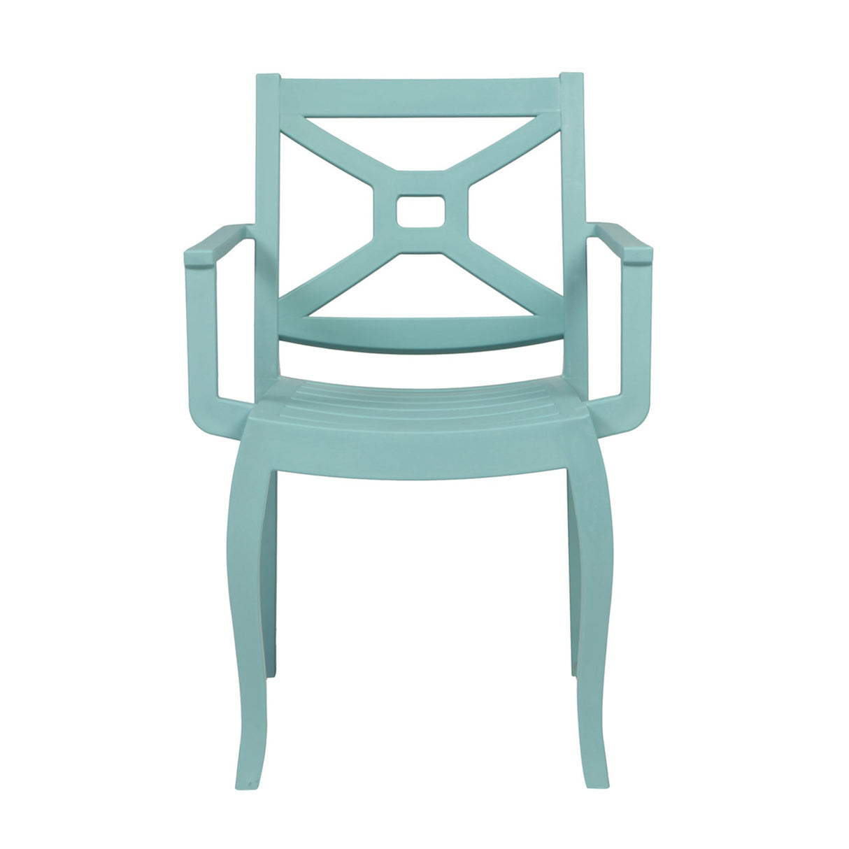 Rainbow Outdoor Zeus Set of 2 Stackable Armchair-Teal