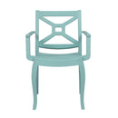 Rainbow Outdoor Zeus Set of 2 Stackable Armchair-Teal