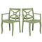 Rainbow Outdoor Zeus Set of 2 Stackable Armchair-Green